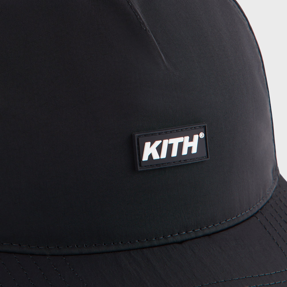 Kith Wrinkle Nylon Bay Low Pinch Crown - Black