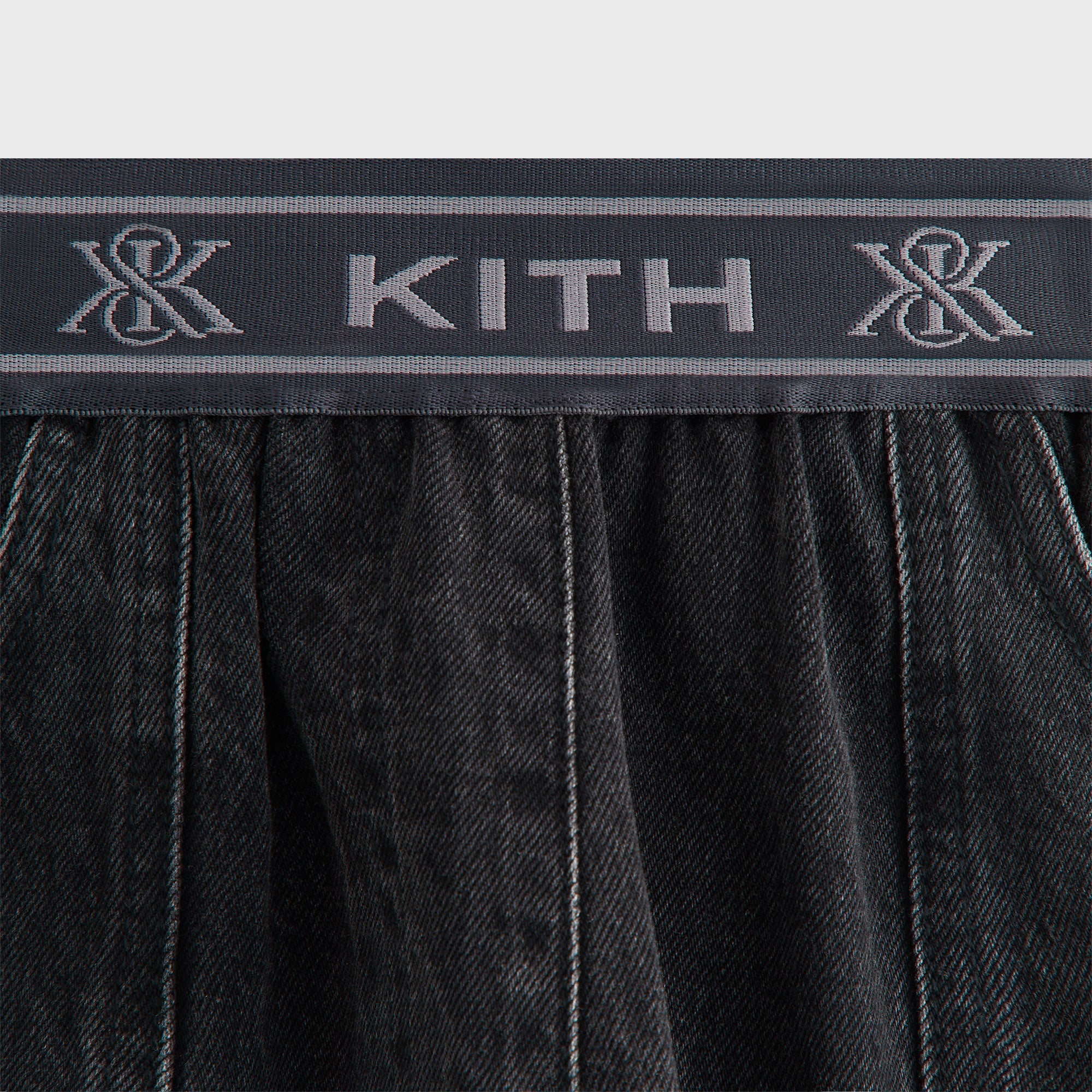 Kith Women Dana Logo Denim Pant - Xavier Wash