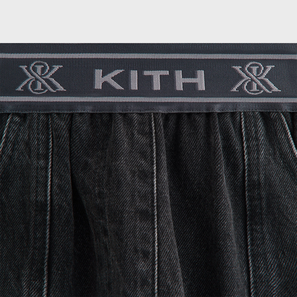 Kith Women Dana Logo Denim Pant - Xavier Wash