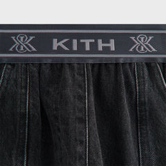 Kith Women Dana Logo Denim Pant - Xavier Wash