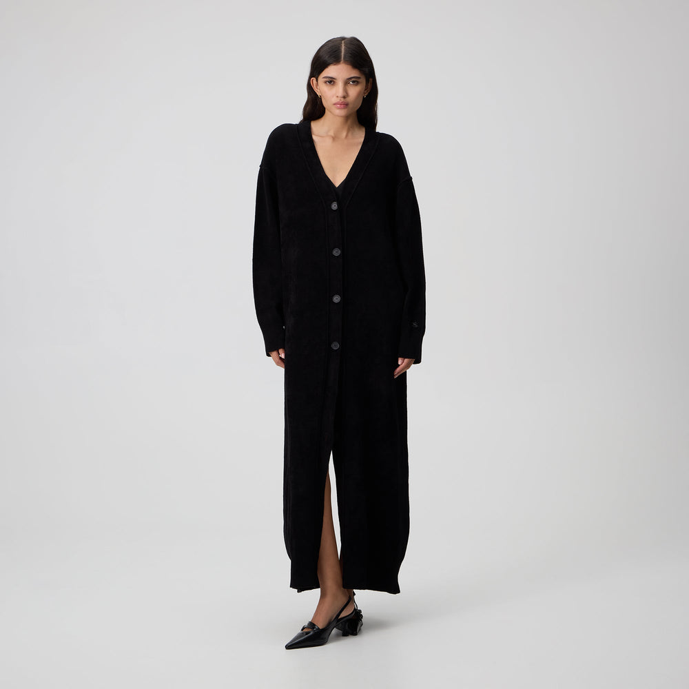 Kith Women Cosette Chenille Duster Cardigan - Black