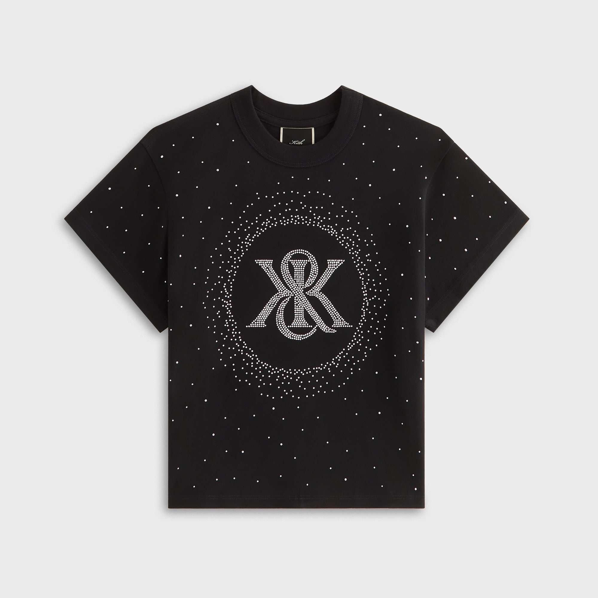 Kith Women Mulberry Vintage Studded Crest Tee - Black