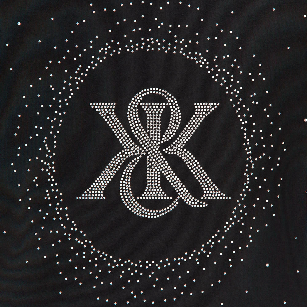 Kith Women Mulberry Vintage Studded Crest Tee - Black