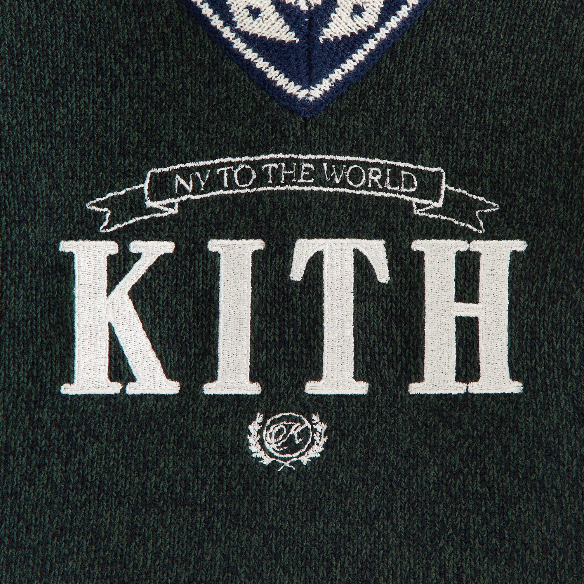 Kith Kids Knit Combo Lewis V-Neck - Stadium