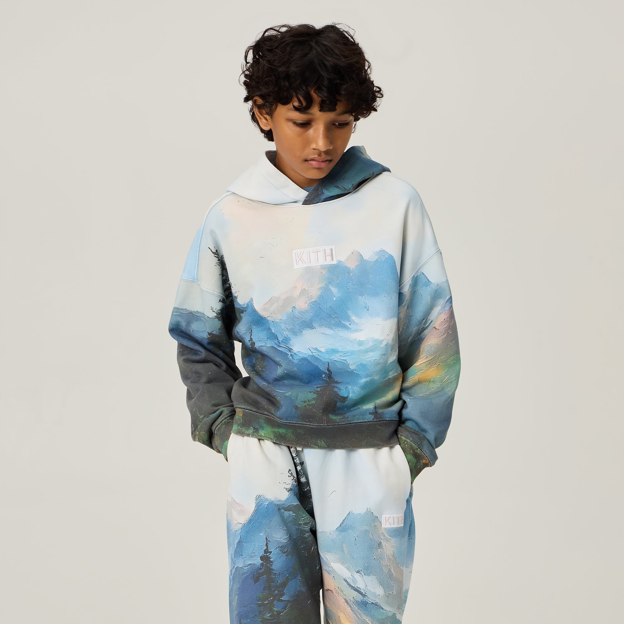 Kith Kids Printed Scenic Nelson Hoodie - Multi