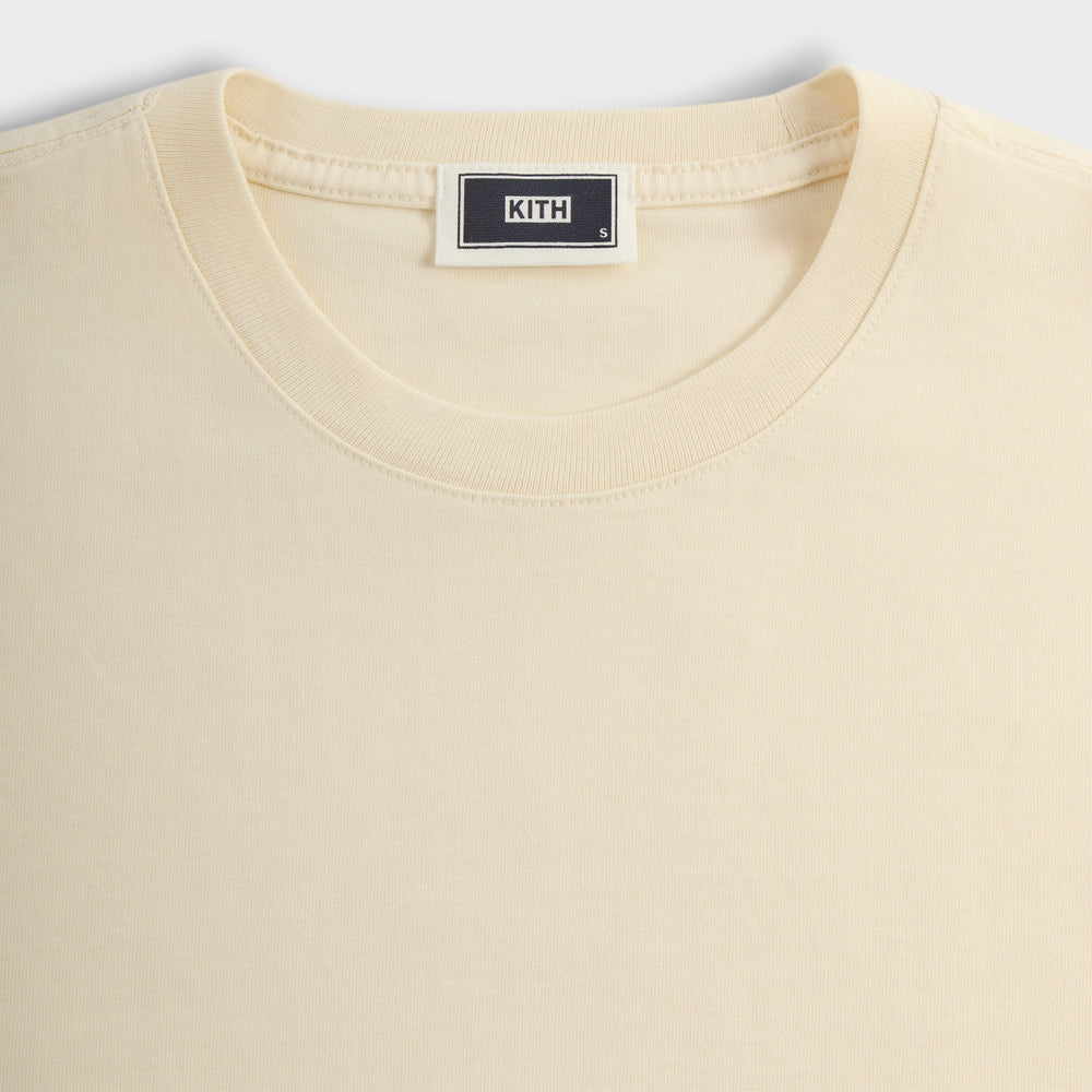 Kith Long Sleeve Vintage Wash Tee - Sandrift