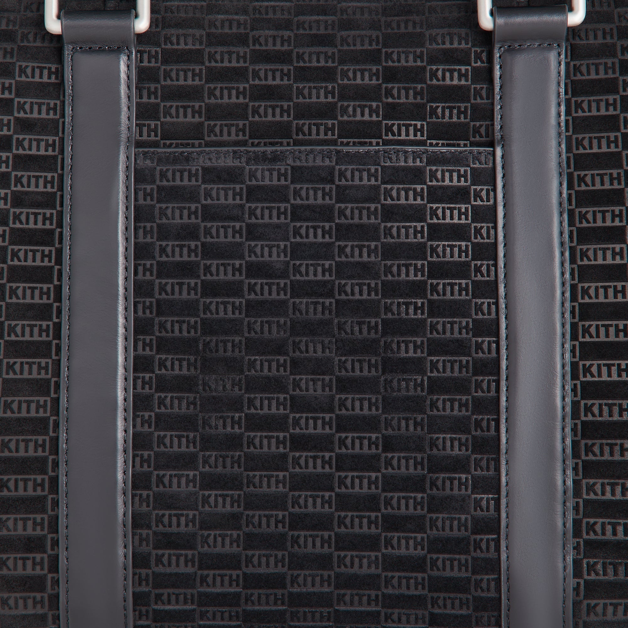 Kith Monogram Suede Traveler K40 Bag - Black