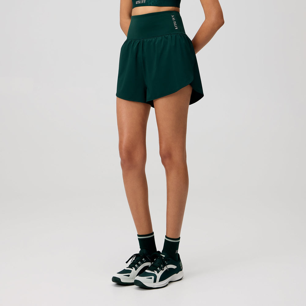 Kith Ivy for Wilson Women's Lined Split Court Short - Ivy Green
