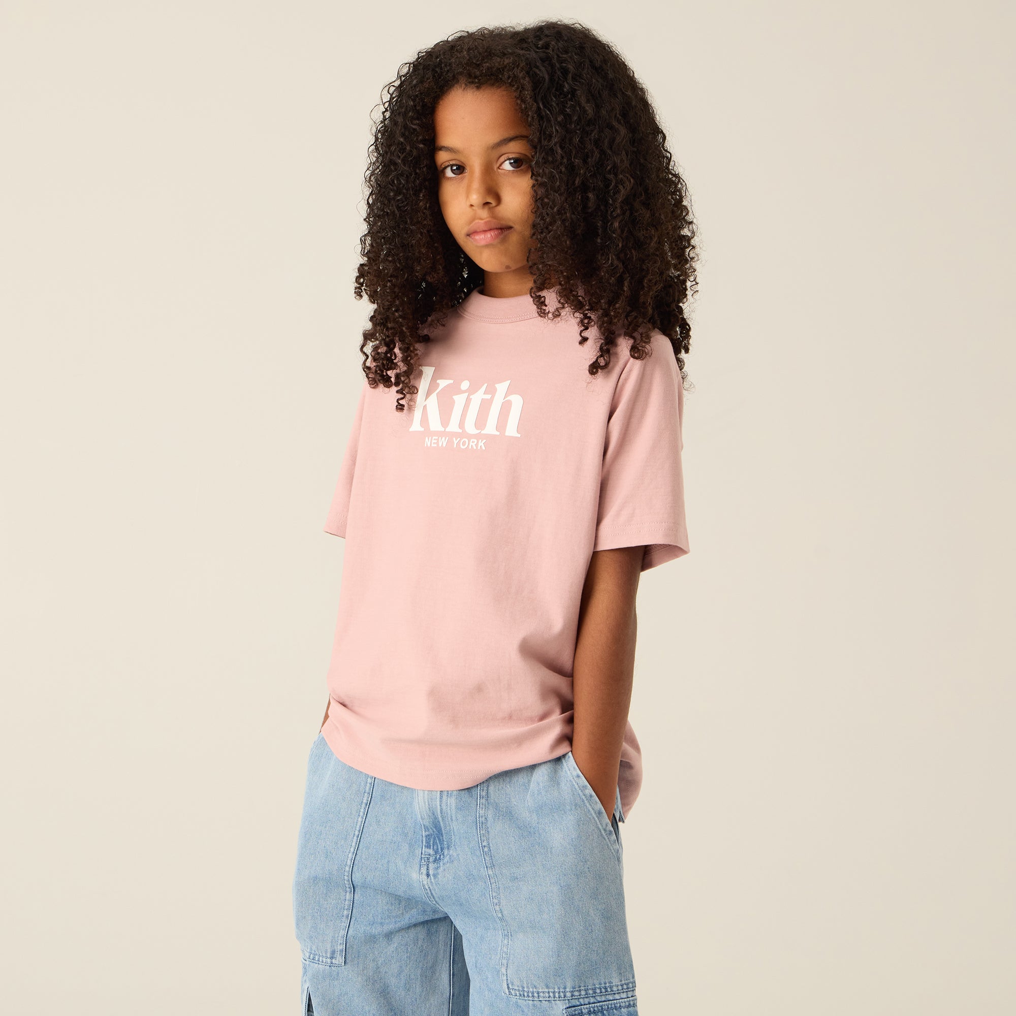 Kith Kids Classic Mott Tee - Dusty Quartz