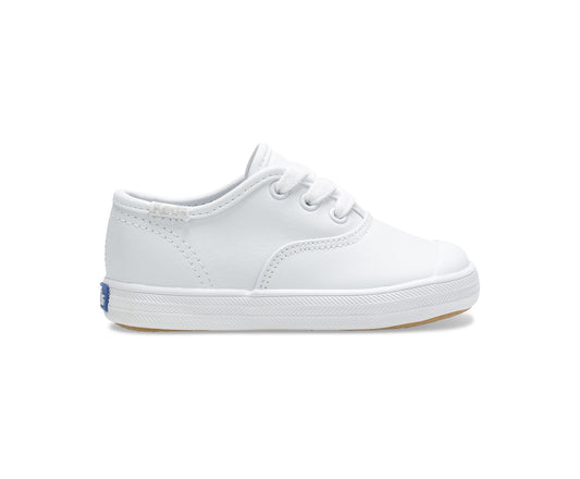 Little Kid's Champion Toe Cap Sneaker White Leather