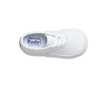 Little Kid's Champion Toe Cap Sneaker White Leather