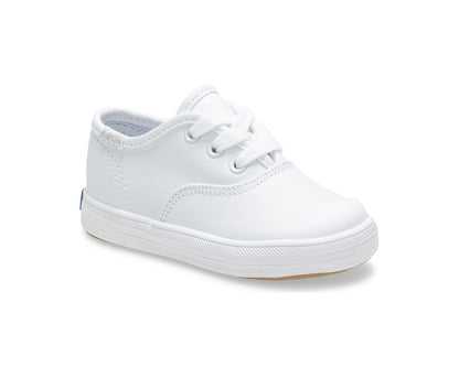 Little Kid's Champion Toe Cap Sneaker White Leather