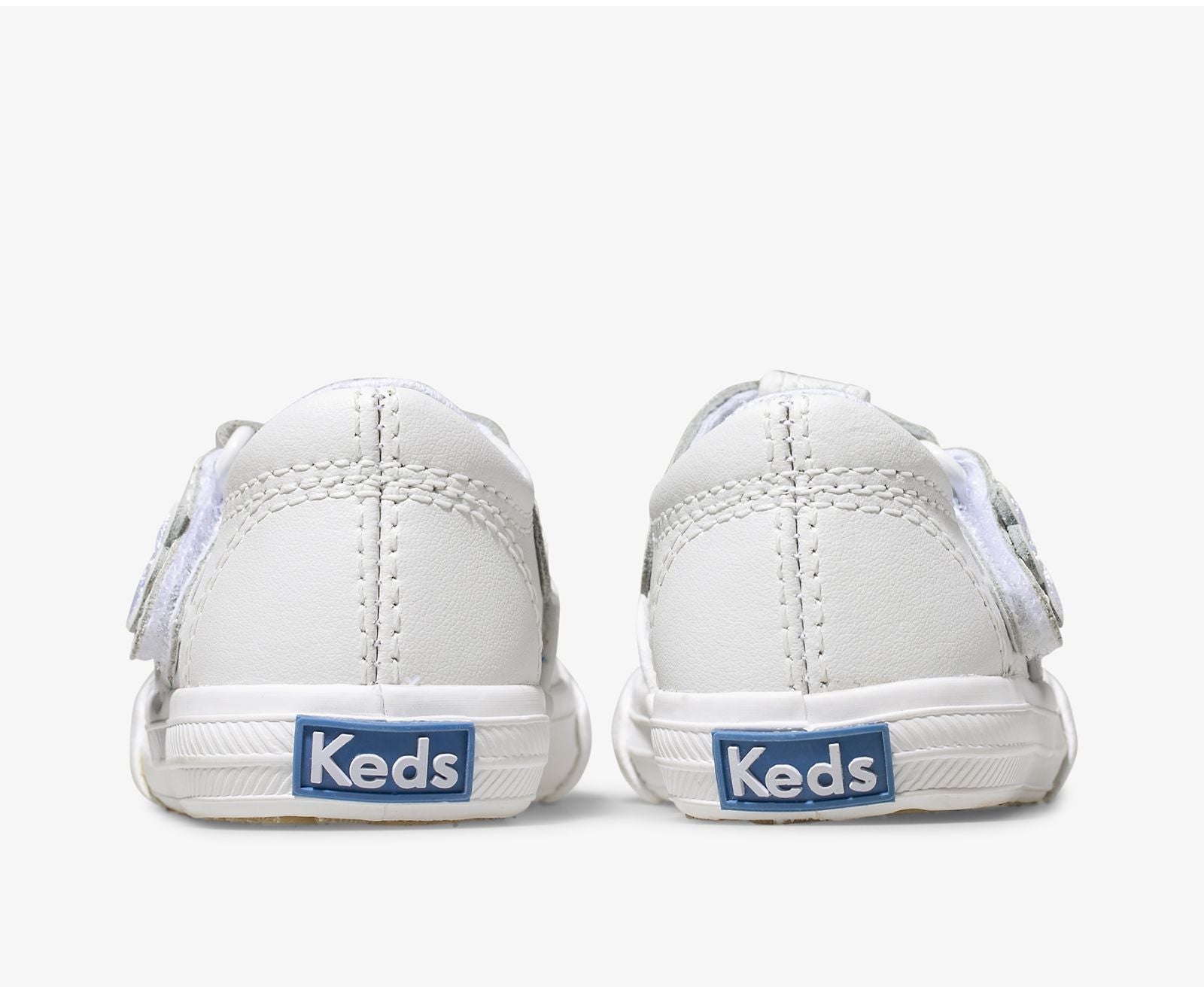 Little Kid's Daphne T-Strap Leather Sneaker White
