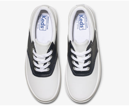 Big Kid's School Days Sneaker White / Classic Navy