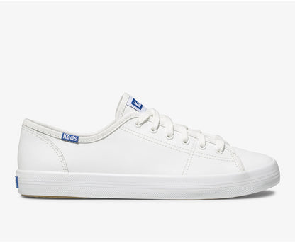 Kickstart Leather White/Blue