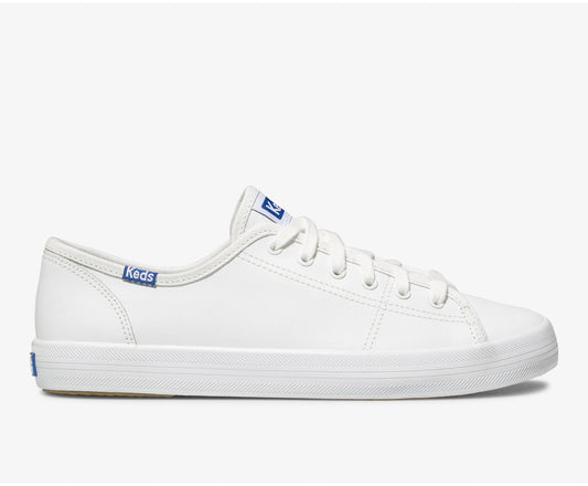 Kickstart Leather White/Blue