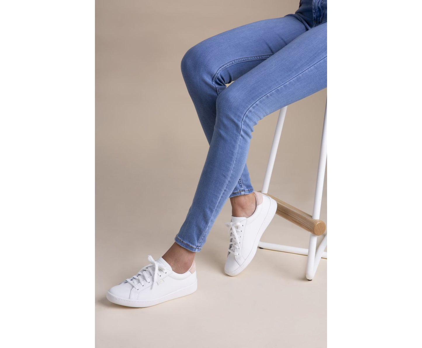 Ace Leather White Blush