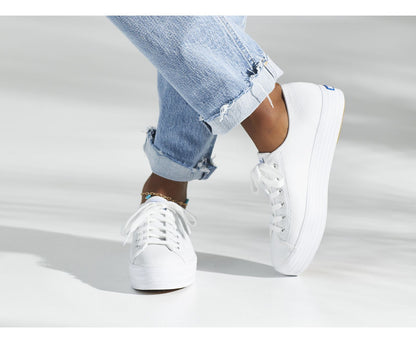 Triple Kick Leather White