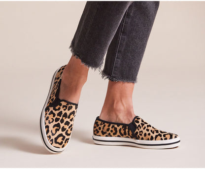 x kate spade new york Calf Hair Slip On Leopard