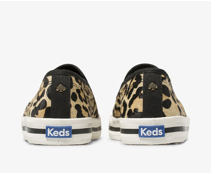 x kate spade new york Calf Hair Slip On Leopard