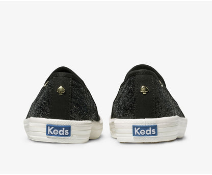 x kate spade new york Double Decker Glitter Black