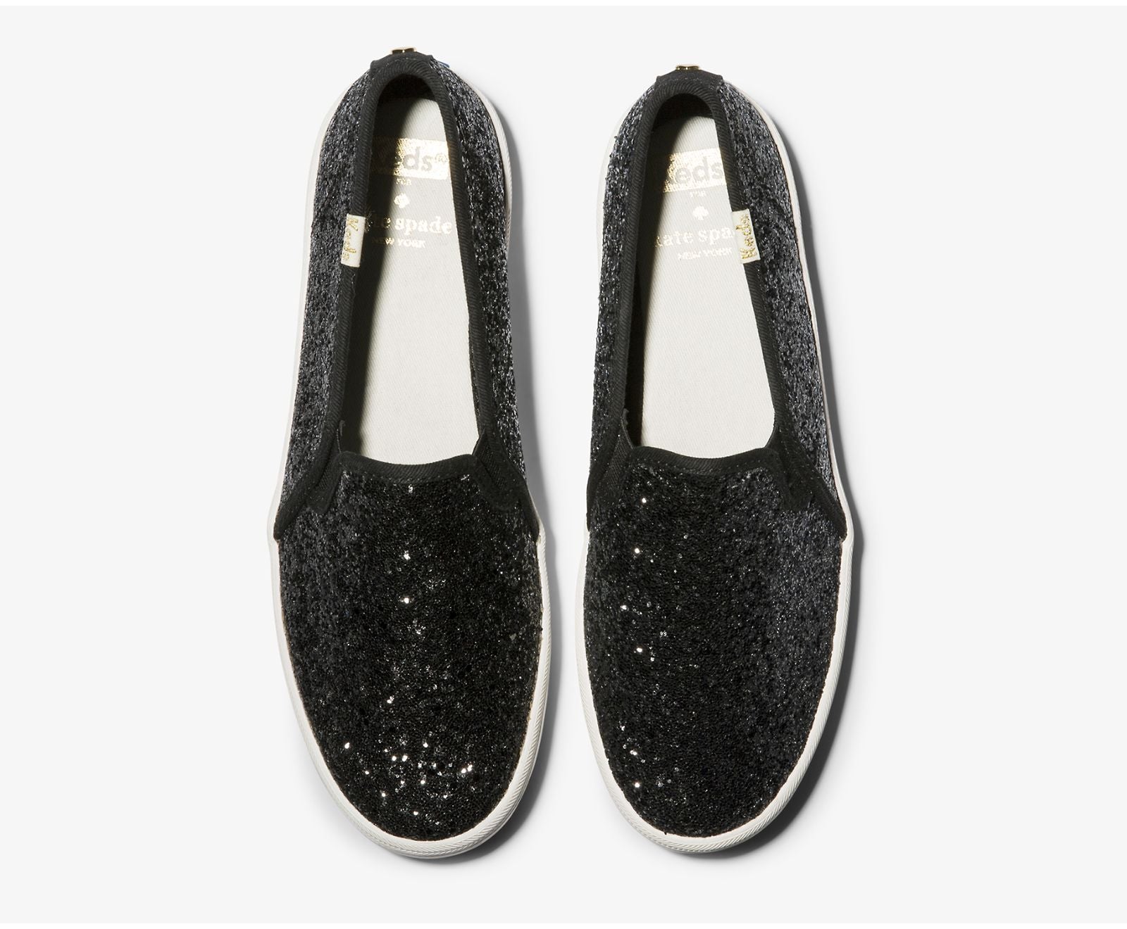 x kate spade new york Double Decker Glitter Black