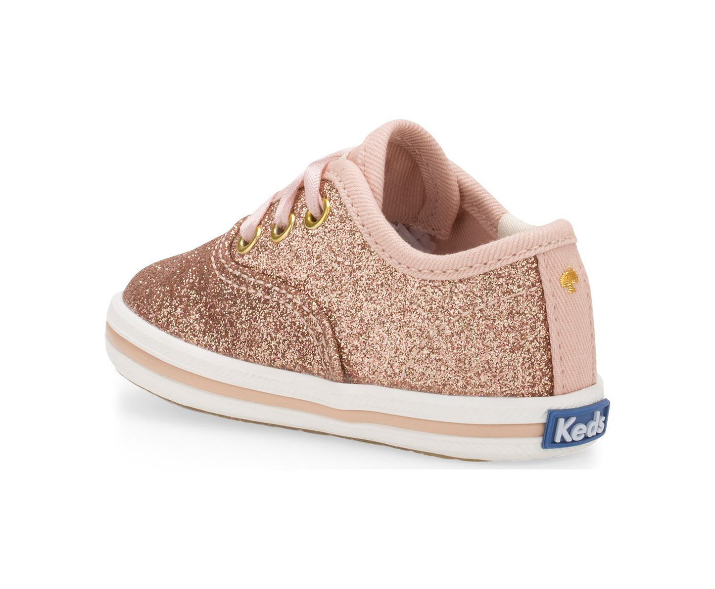 Little Kid's x kate spade new york Champion Glitter Crib Sneaker Rose Gold