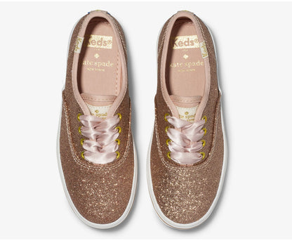 Big Kid's x kate spade new york Champion Glitter Sneaker Rose Gold