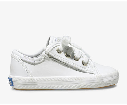 Little Kid's Kickstart Jr. Leather Sneaker White Leather