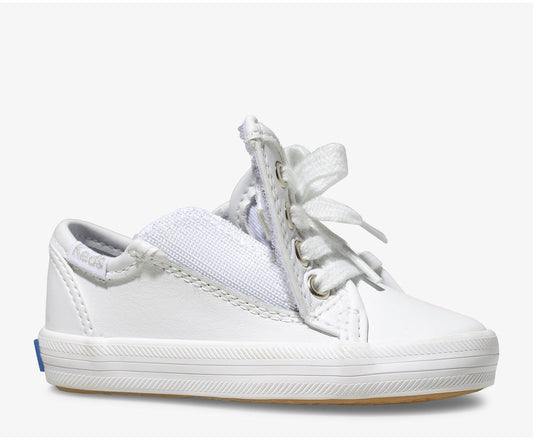 Big Kid's Kickstart Jr. Leather Sneaker White Leather