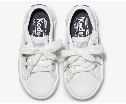 Big Kid's Kickstart Jr. Leather Sneaker White Leather
