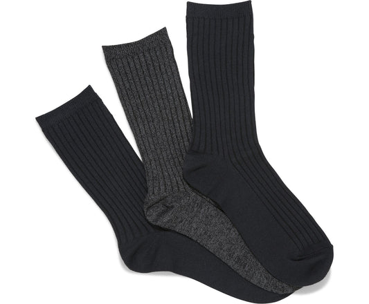 3 Pk Boot Socks Black