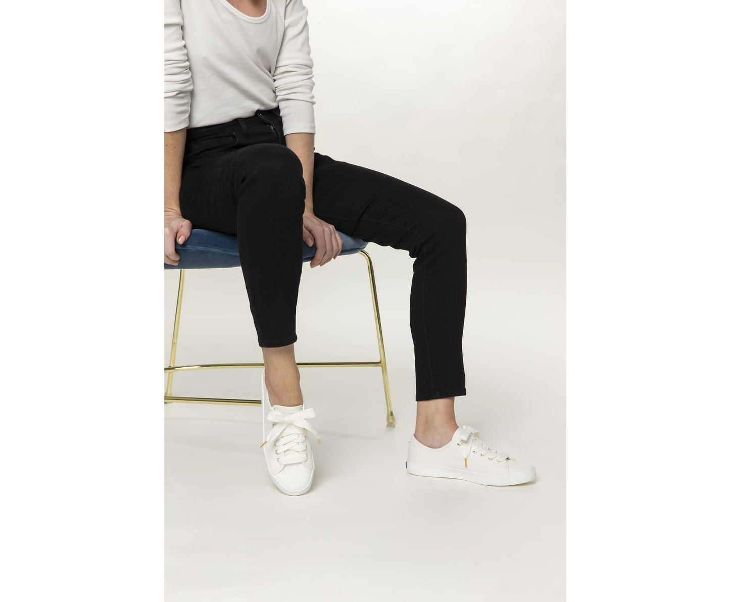 x kate spade new york Kickstart Logo Foxing White