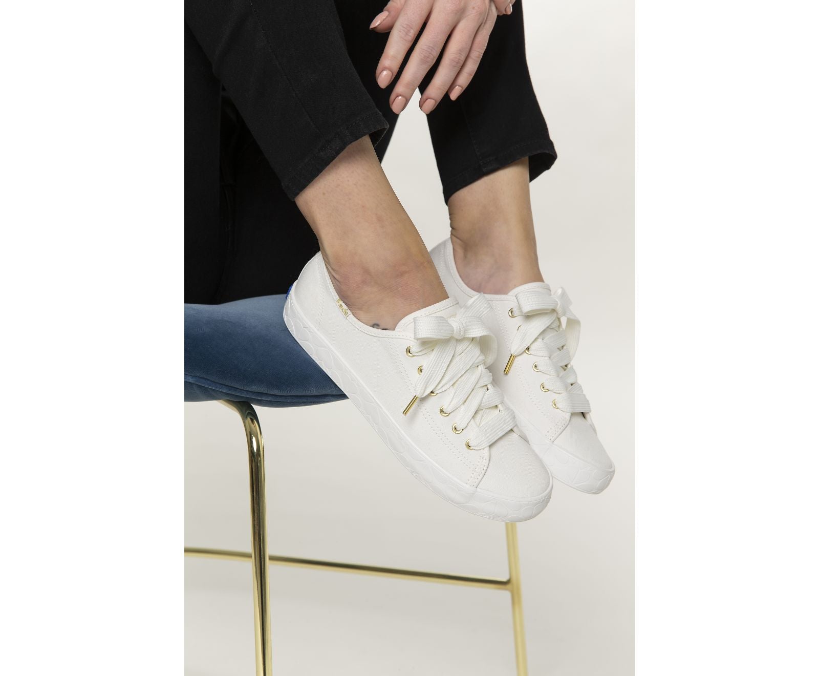 x kate spade new york Kickstart Logo Foxing White