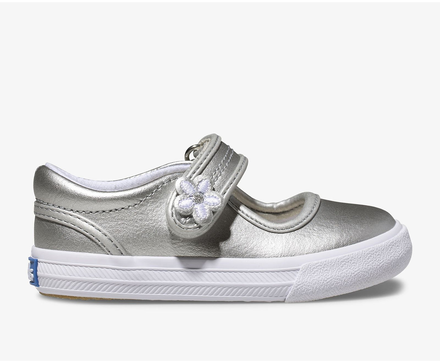 Little Kid's Ella Mary Jane Silver Metallic