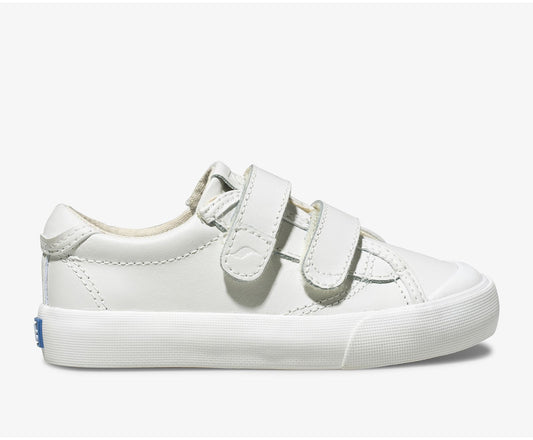 Little Kid's Crew Kick 75 2V Leather White