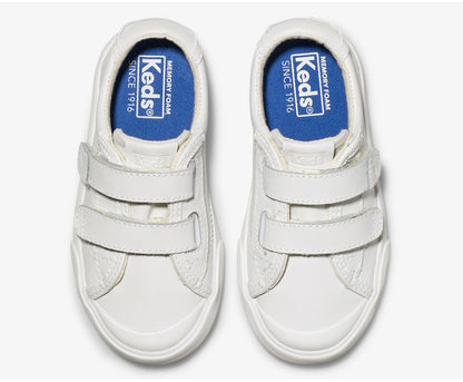Little Kid's Crew Kick 75 2V Leather White