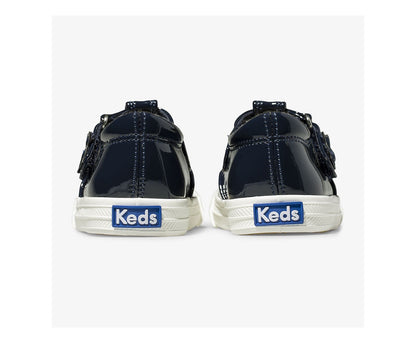 Big Kid's Daphne Patent Sneaker Navy