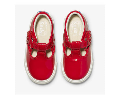 Little Kid's Daphne Patent Sneaker Red