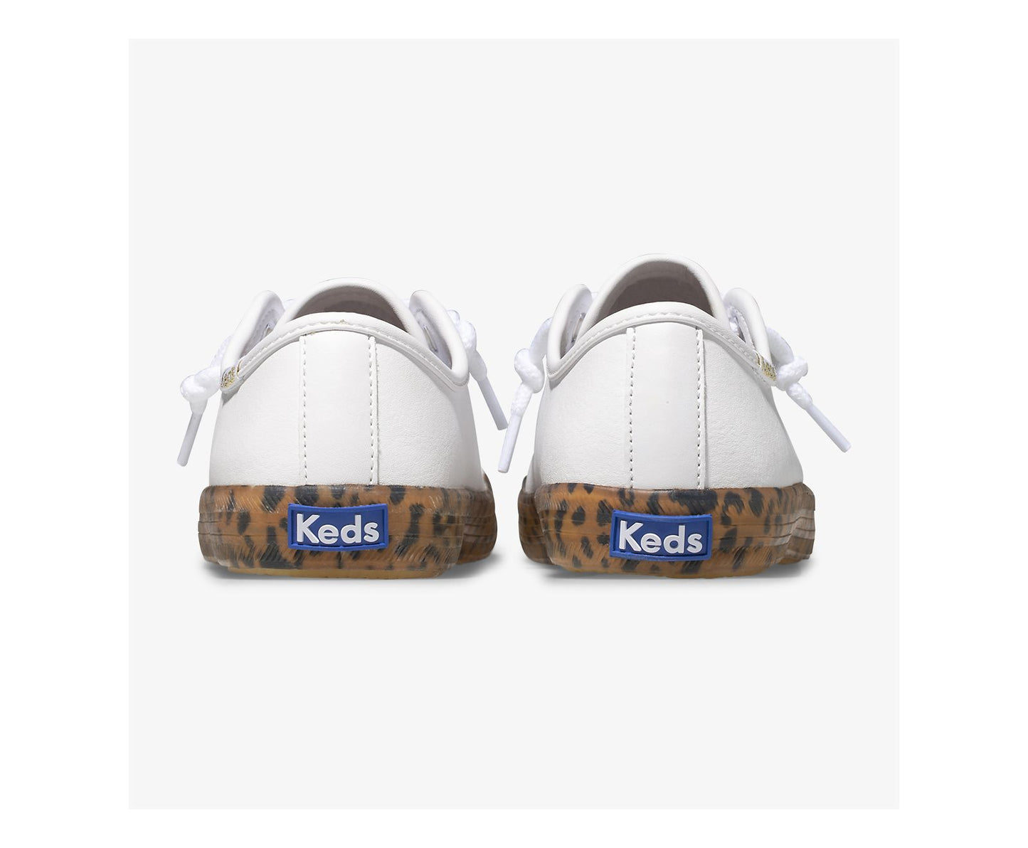 Big Kid's Kickstart Leopard Foxing Sneaker White