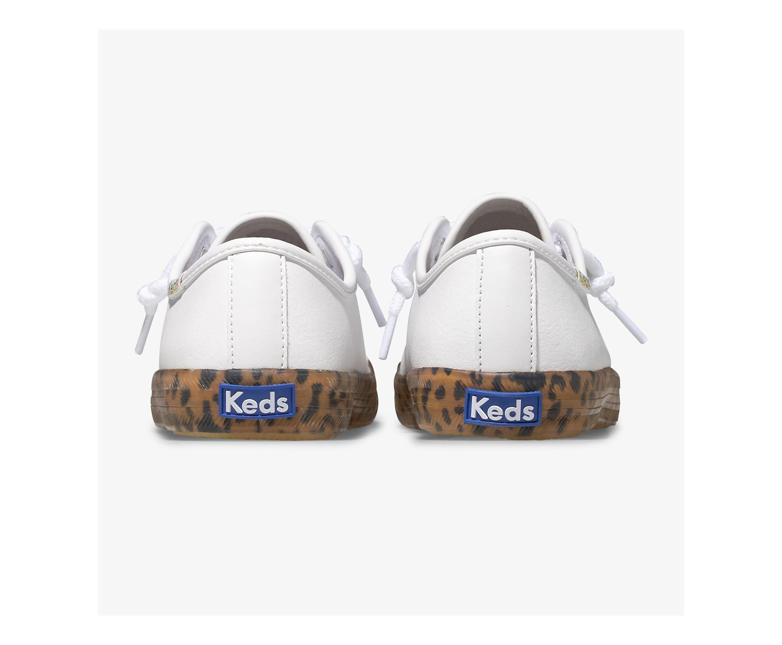 Big Kid's Kickstart Leopard Foxing Sneaker White