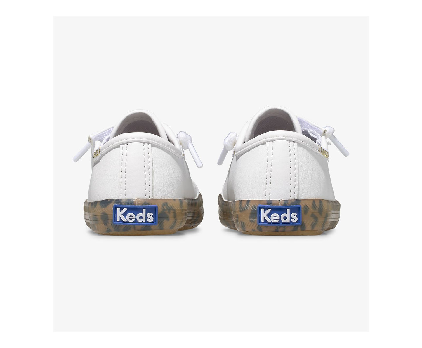 Big Kid's Kickstart Leopard Foxing Sneaker Jr White Leopard