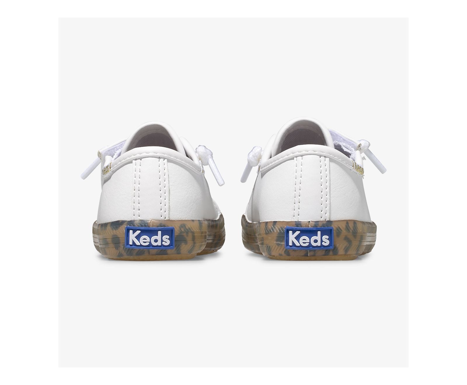 Big Kid's Kickstart Leopard Foxing Sneaker Jr White Leopard