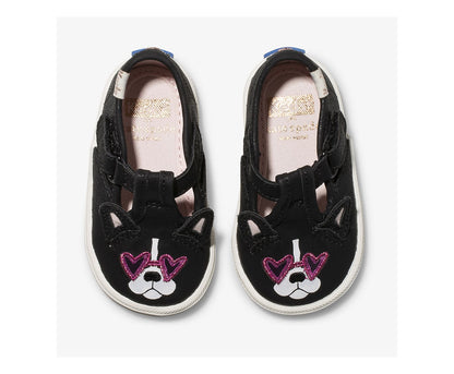 Little Kid's x kate spade new york Champion T-Strap Francois Black