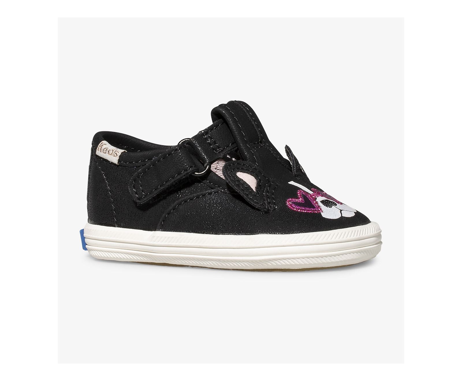 Little Kid's x kate spade new york Champion T-Strap Francois Black