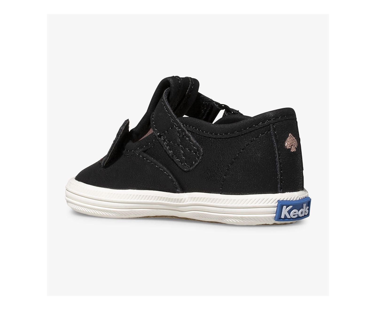 Little Kid's x kate spade new york Champion T-Strap Francois Black
