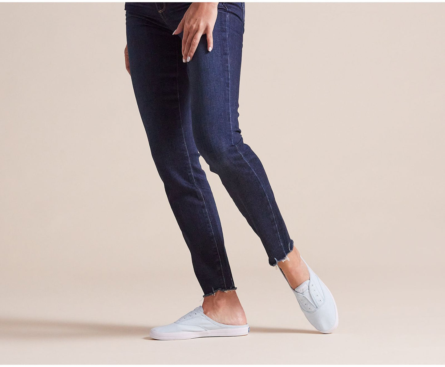 Washable Moxie Mule Feat. Organic Cotton Light Blue