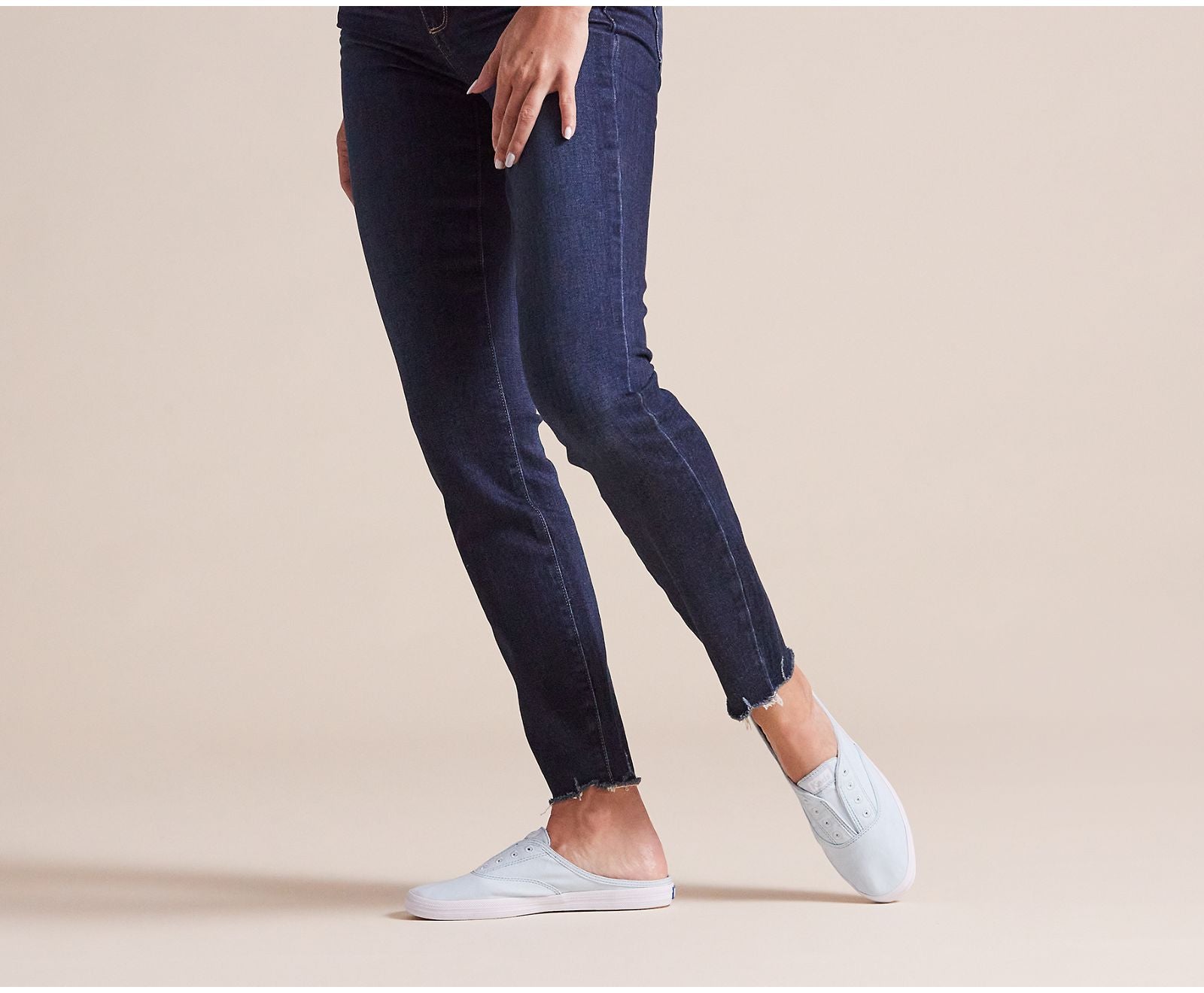 Washable Moxie Mule Feat. Organic Cotton Light Blue