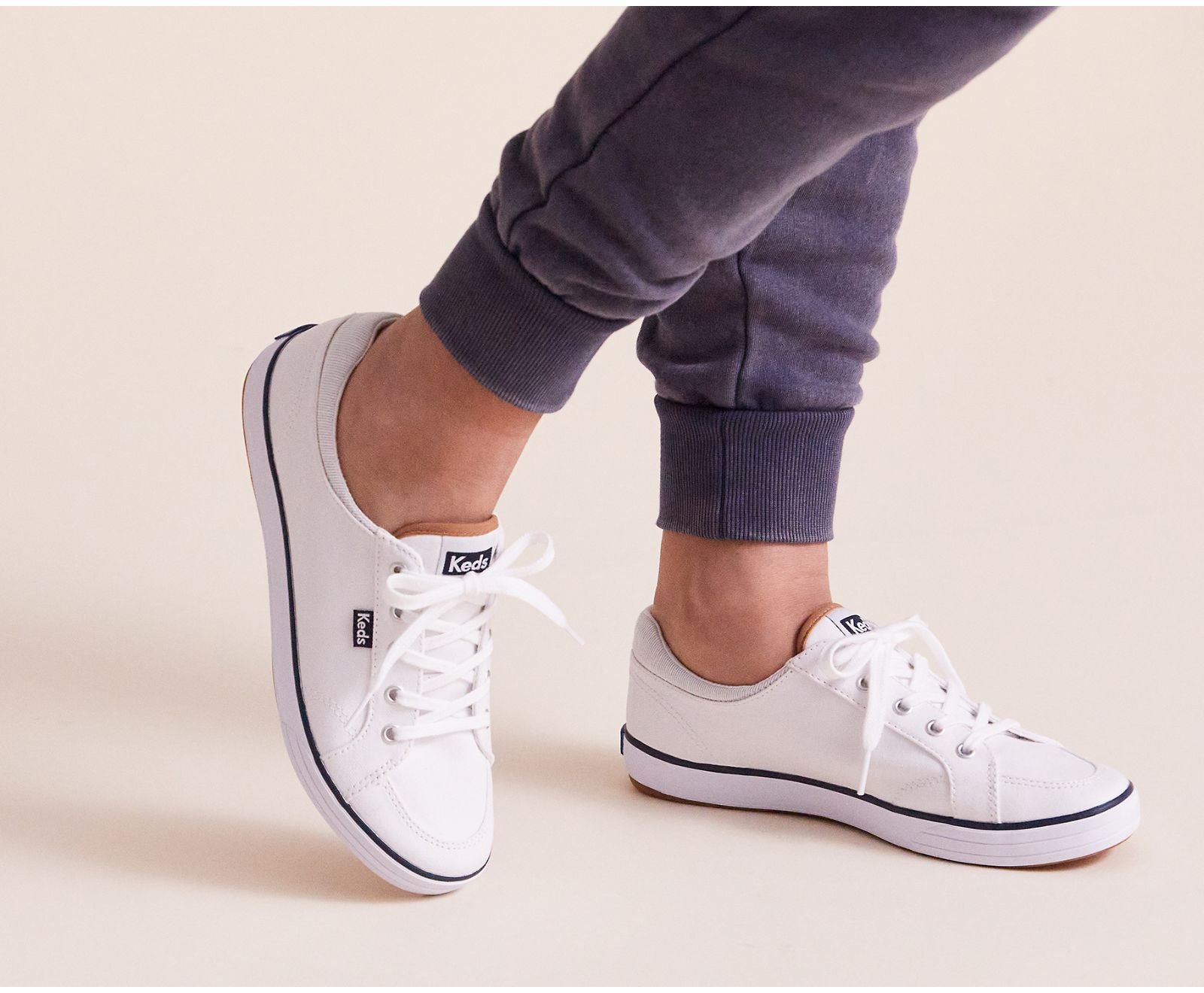Center II Canvas Stripe White