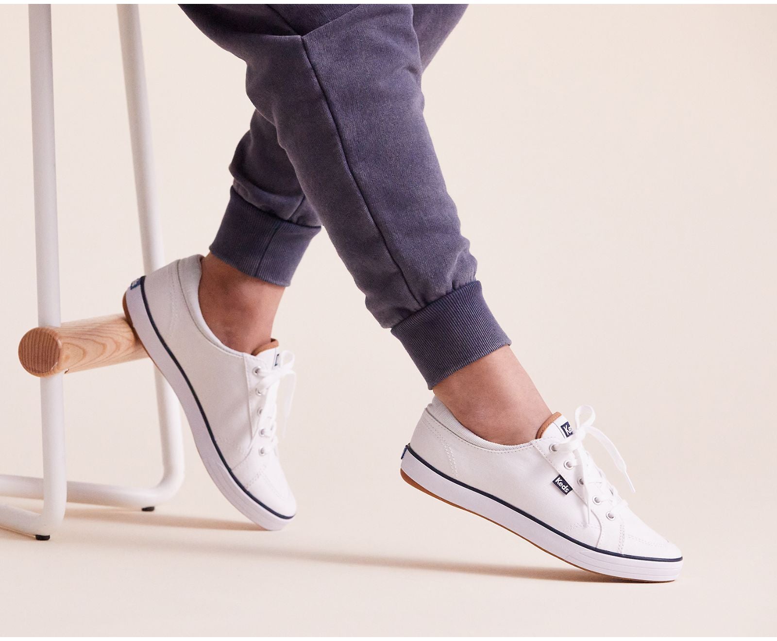 Center II Canvas Stripe White